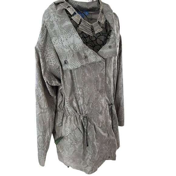 Simply Vera Vera Wang M Animal Print Jacket Gray - Picture 3 of 14